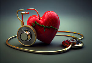 vecteezy red heart with stethoscope 25472211